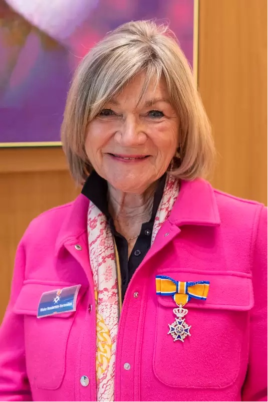 Mieke Henderson-Vermeulen (71) benoemd tot Lid in de Orde van Oranje-Nassau